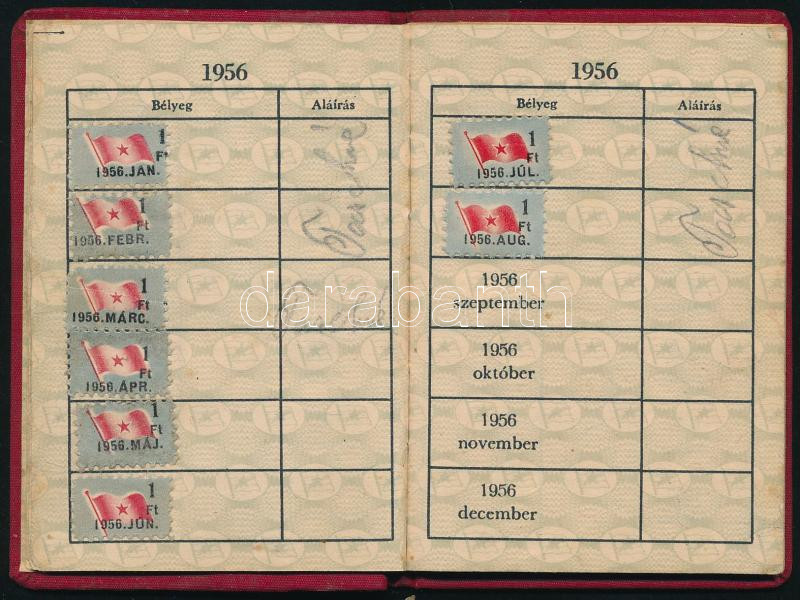 1953 MDP tagsági igazolvány Biszku Béla aláírásával - Image 4