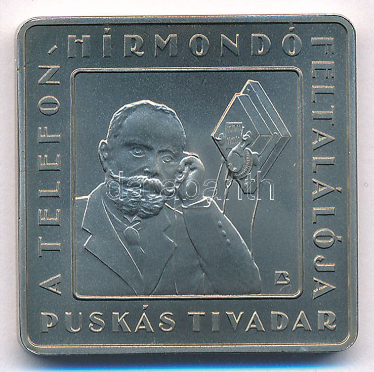 2008. 1000Ft Cu-Ni 'Telefonhírmondó - Puskás Tivadar' T:BU karc Adamo EM216