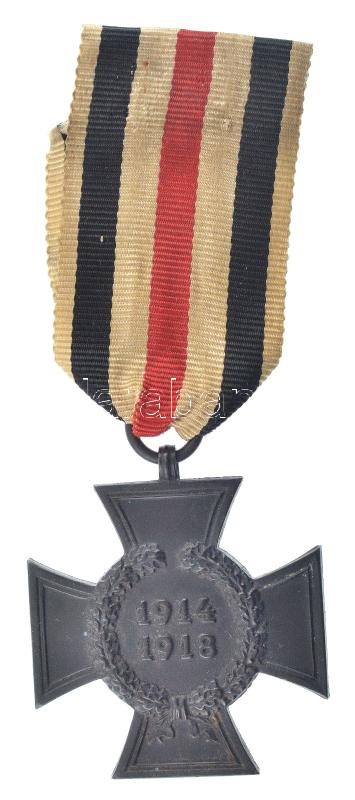 Német 3. Birodalom 1934. 'Frontharcos Becsületkereszt 1914-1918 kardok nélkül' sherardírozott Fe kitüntetés mellszalagon, 'WS' gyártói jelzéssel T:1- / German Third Reich 1934. 'The Honour Cross of the World War 1914/1918 for Combatants'