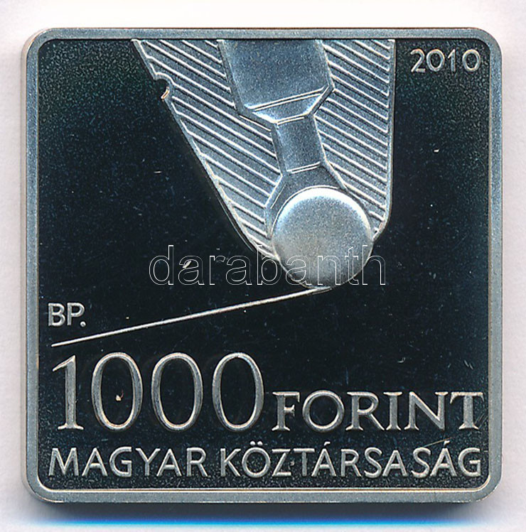 2010. 1000Ft Cu-Ni 'Bíró László József, a golyóstoll szabadalmaztatója' T:PP patina Adamo EM232 - Image 2
