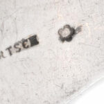 Ezüst (Ag) kanál 5 db, jelzett, nemesi monogramos 267 g - Image 3