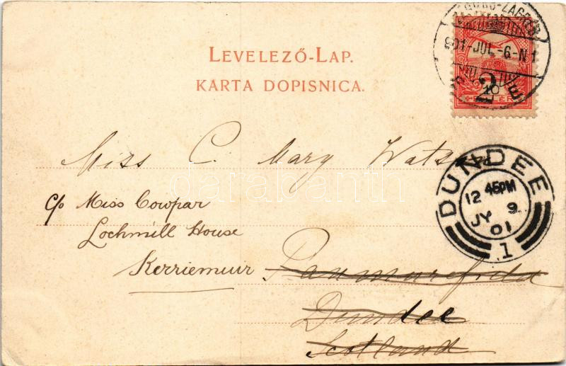 1901 Zagreb, Zágráb, Agram; Marovska ulica / Meierhofgasse / utca / street (EK) - Image 2