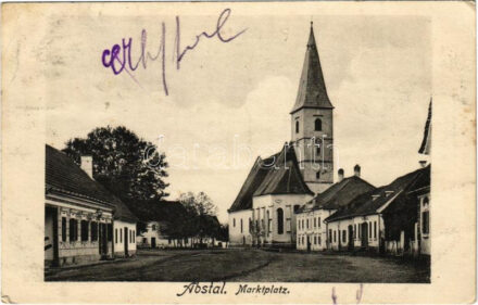 Apace, Abstall; Marktplatz. Josef Feldbacher Fotograf, Verlag Franz Kolleritsch / market square (Rb)