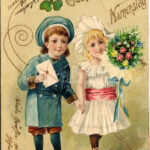 1903 Herzlichen Glückwunsch zum Namenstage! / Name Day greeting art postcard. Emb. litho (EK)