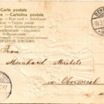 1903 Herzlichen Glückwunsch zum Namenstage! / Name Day greeting art postcard. Emb. litho (EK) - Image 2