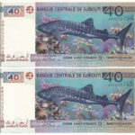 Dzsibuti 2017. 40Fr 'Függetlenség 40. évfordulója' (2x) sorszámkövetők 'AB 0030794 - AB 0030795' T:I Djibouti 2017. 40 Francs '40th Anniversary of Independence' (2x) consecutive serials 'AB 0030794 - AB 0030795' C:UNC Krause P#46a