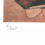 Pablo Picasso (1881-1973): Kompozíció. Ofszet litográfia, papír. Sorszámozott 6/200.Jelzett a nyomaton. Tanúsítvánnyal. Lapméret: 70x50 cm / Ofset lithography with attest - Image 3