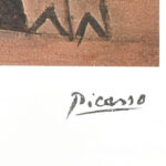 Pablo Picasso (1881-1973): Kompozíció. Ofszet litográfia, papír. Sorszámozott 6/200.Jelzett a nyomaton. Tanúsítvánnyal. Lapméret: 70x50 cm / Ofset lithography with attest - Image 4