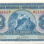 Haiti DN (1951-1954) 2G 'Antonio André, Joseph Chatelain, Louis L. Smith' T:I- Haiti ND (1951-1954) 2 Gourdes 'Antonio André, Joseph Chatelain, Louis L. Smith' C:AU Krause P#13