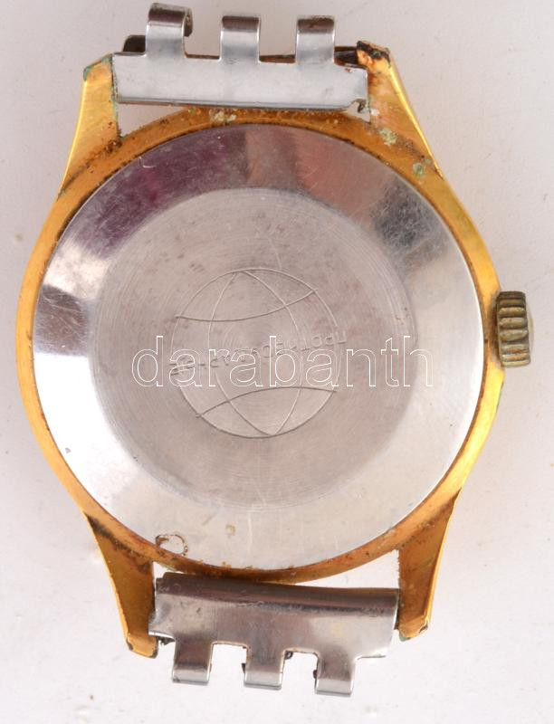 Raketa 21 köves mechanikus karóra, szíj nélkül, az üvegen sérüléssel, nem kipróbált, d: 34 mm - Image 2