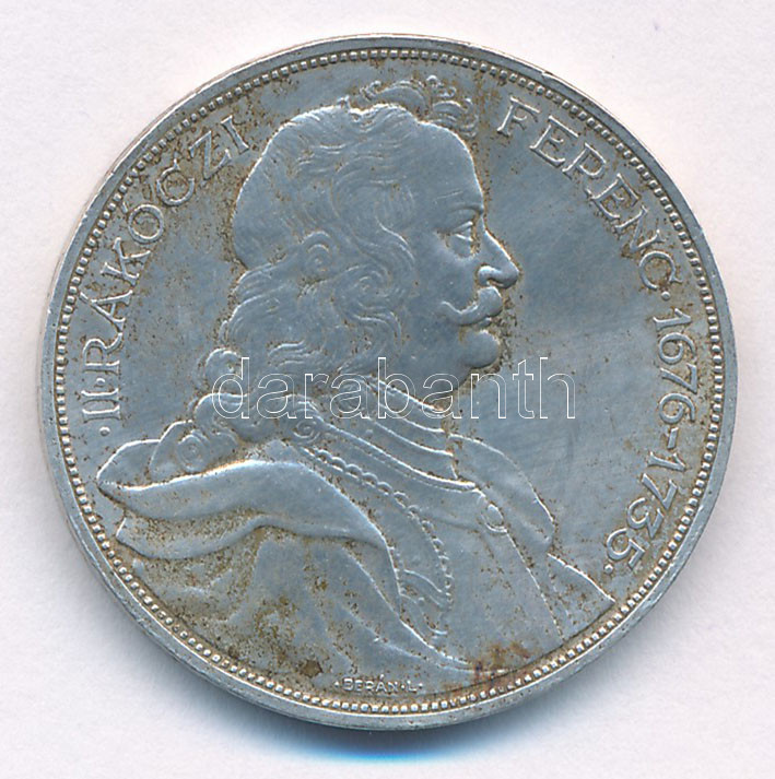1935. 2P Ag 'Rákóczi' T:1- patina Adamo P7.2
