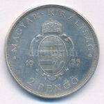1935. 2P Ag 'Pázmány' T:2 Adamo P7.1 - Image 2