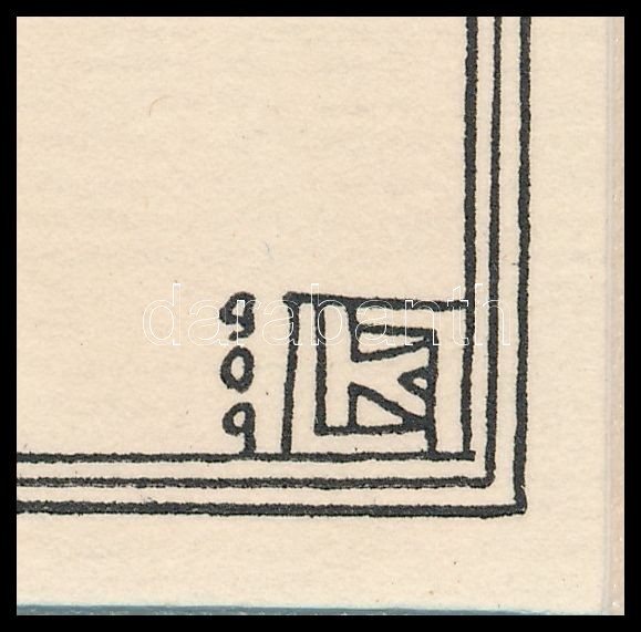 Kozma Lajos (1884-1948): Menyasszony, cinkográfia, papír, jelzett a cinkográfián, paszpartuban, 19,5×17 cm - Image 2