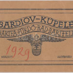 1929 Bártfa, Bártfafürdő, Bardejovské Kúpele, Bardiov, Bardejov; füzet 8 lappal / booklet with 8 pages