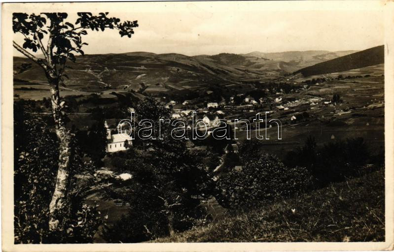 1943 Volóc, Volovec, Volovets; látkép, vasútállomás / general view with railway station (EK)