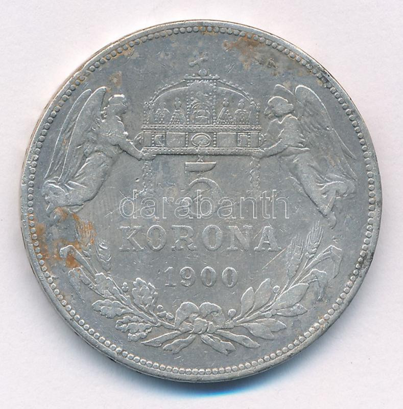 1900KB 5K Ag 'Ferenc József' T:3 ph., fo. Adamo K7 - Image 2