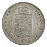 1879KB 1Ft Ag 'Ferenc József / Középcímer' T:1- Adamo M15