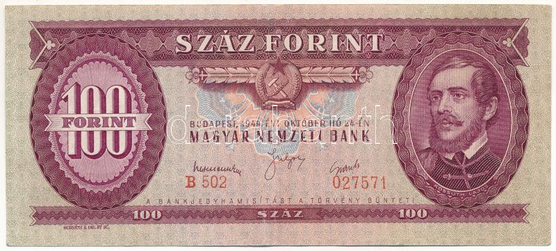 1949. 100Ft 'B 502 027571' T:III Adamo F28