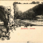 1907 Spálov, Sponau; Mariastein i. Oderthale, Grotte / Maria skála, Odra mladá / river valley, pilgrimage cave. Art Nouveau, floral (EK)
