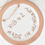B. Várdeák Ildikó (1929-2013): Rákos tál, mázas kerámia , jelzett,, hibátlan, d: 19,5 cm - Image 2