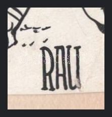 Rau Tibor (1934-2000): Diadalmenet (karikatúra). Tus, akvarell, papír. Törésnyommal. Jelzett. 23x34 cm. - Image 2