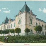 Trencsénteplic, Trencianske Teplice; Szanatórium. Wertheim Zsigmond kiadása / sanatorium (ázott / wet damage)