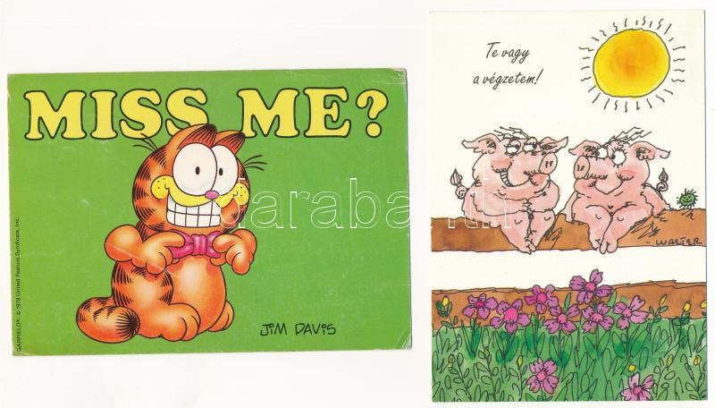 25 db MODERN humoros motívum képeslap / 25 modern humorous motive postcards - Image 2