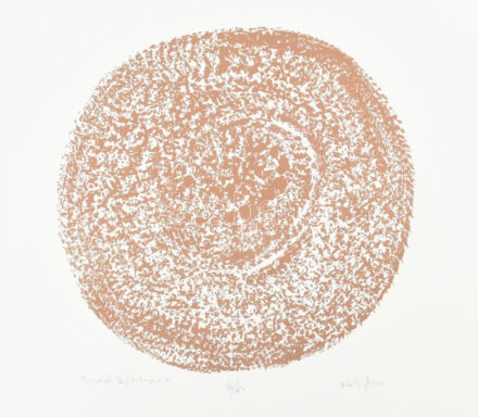 Bitó Ildikó (1966-): Ragyogás IV. Szitanyomat, papír. Jelzett. IV/XII számozással. Lap széle kissé foltos. Sarkaiban törésnyomokkal. 29,5x30,5 cm.