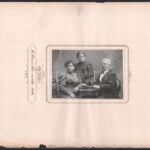 1906 Burián László és családja, kartonra ragasztott fotó, feliratozva, karton sérült, 9,5×13,5 cm