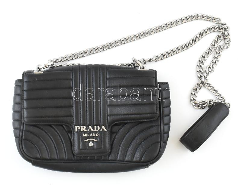 Prada Milano bőr táska, kopott, 19x28cm