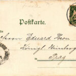 1897 (Vorläufer!) Nürnberg, Nuremberg; Partie an der Pegnitz / synagogue / zsinagóga (small tear) - Image 2
