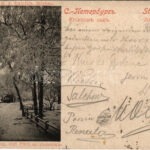 1908 Saint Petersburg, St. Petersbourg, Petrograd; Jussupow Garten / park in winter