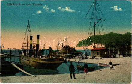 Ismailiyah, Ismailia; Lac Timsah / Timsah Lake, 'EDMOND' steamship (fa)