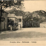 1917 Cetinje, Cettinje, Cettigne; Dvorska ulica / Hofstraße / street view, palace (EK)
