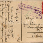 1917 Cetinje, Cettinje, Cettigne; Dvorska ulica / Hofstraße / street view, palace (EK) - Image 2