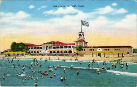 Havana, The Playa, beach, bathers (EK)