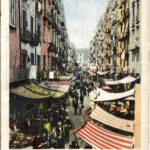 1901 Napoli, Naples; Mercato a basso porto / market (tears)