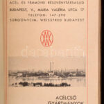 1939 Weiss Manfréd acélcső gyártmányok képes katalógus. 213 p. Átkötött igényes kartonálásban