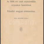 1933 Az 1930. évi cseh népszámlálás erőszakos hamisításai 14p. Pótolt papírborítóval