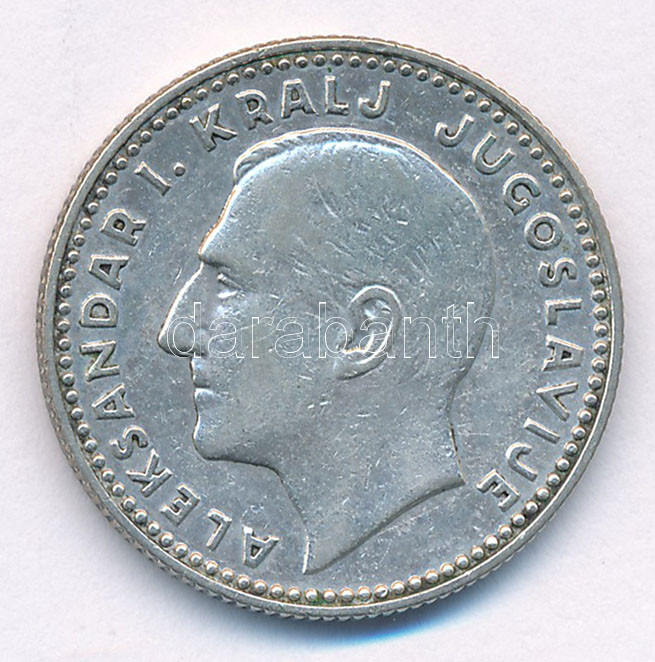 Jugoszlávia 1931. 10D Ag 'I. Sándor' T:2 Yugoslavia 1931. 10 Dinara Ag 'Alexander I' C:XF Krause KM#10