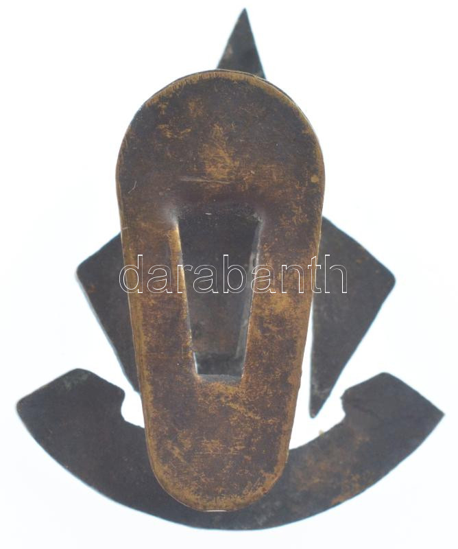 ~1930. Bronz zsidó cserkész jelvény gomblyukjelvény (23mm) T:2 / ~1930. Bronze jewish scout button badge (23mm) C:XF - Image 2