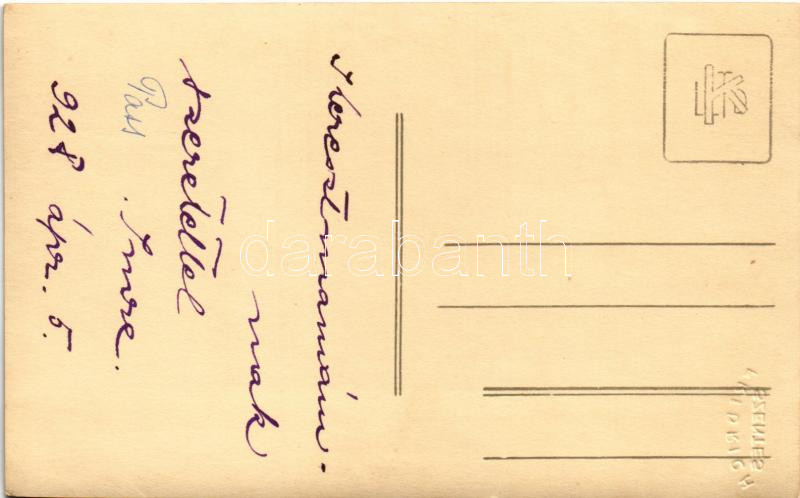 1928 Szentes, férfi műtermi fotója. Fridrich photo - Image 2