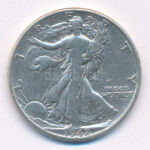 Amerikai Egyesült Államok 1942. 1/2$ Ag 'Walking Liberty' T:3 USA 1942. 1/2 Dollar Ag 'Walking Liberty' C:F Krause KM#142