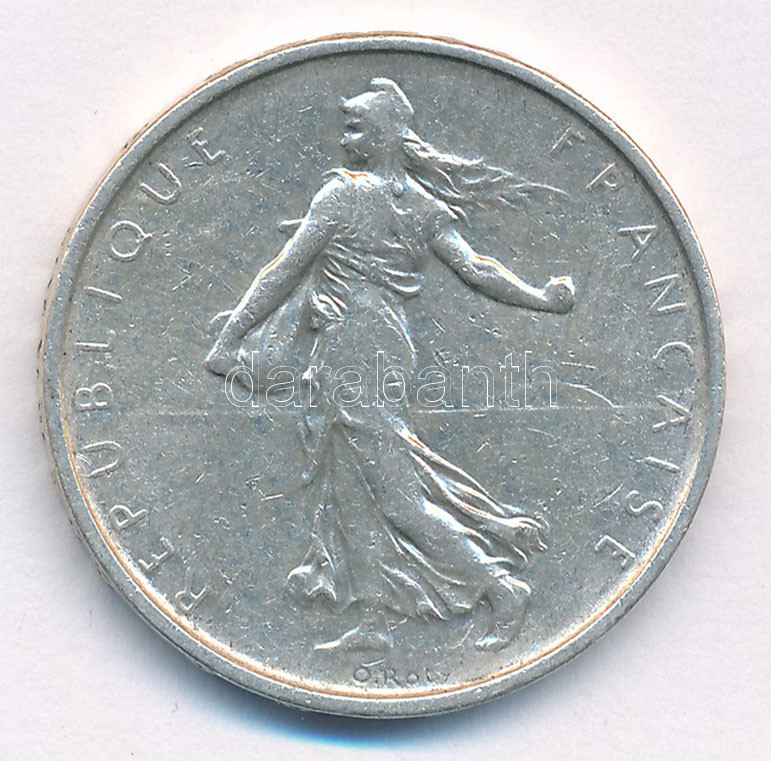 Franciaország 1962. 5Fr Ag T:2 France 1962. 5 Francs Ag C:XF Krause KM#926 - Image 2