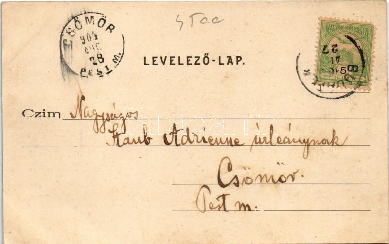 1904 Budapest XXII. Budafok, Törley tér, kastély és pezsgőgyár - Image 2