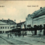 1925 Paks, Szent István tér, Erzsébet szálloda, könyvnyomda. Rosenbaum Ignác kiadása (EK)
