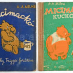 A. A. Milne: Micimackó + Micimackó kuckója. Bp., Kossuth. Kiadói félvászon kötés, kopottas állapotban.