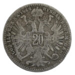 Ausztria 1868. 20kr Ag 'Ferenc József' T:3 Austria 1868. 20 Kreuzer Ag 'Franz Joseph' C:F Krause KM#2212