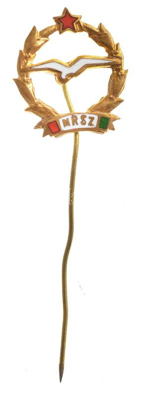 ~1950. 'Magyar Repülő Szövetség (MRSZ)' zománcozott kitűző T:2