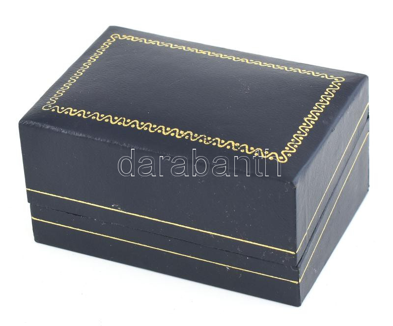 Órás mandzsetta pár, dobozában, elem nélkül, d: 2 cm - Image 3